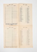 ST. KILDA FOOTBALL CLUB: 26th March and 1st April 1961 Practice Match programmes for the two matches held at the St. Kilda Ground; each of 4 pages and providing a list of the players making up the "Red" and "Blue" teams. Noted Ian Synman, Ross Smith, Paul - 2