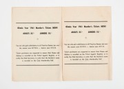 ST. KILDA FOOTBALL CLUB: 26th March and 1st April 1961 Practice Match programmes for the two matches held at the St. Kilda Ground; each of 4 pages and providing a list of the players making up the "Red" and "Blue" teams. Noted Ian Synman, Ross Smith, Paul - 3