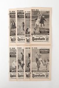 THE FOOTBALL RECORD: 1963 Home-and-Away editions No.1, 3, 4, 5, 8, 9, 16 and 20 (all of which feature St. Kilda). St. Kilda finished the season in 4th place, losing the 1st Semi-Final to Melbourne by 7 points.  (Total: 8).