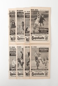 THE FOOTBALL RECORD: 1963 Home-and-Away editions No.1, 3, 4, 5, 8, 9, 16 and 20 (all of which feature St. Kilda). St. Kilda finished the season in 4th place, losing the 1st Semi-Final to Melbourne by 7 points. (Total: 8).