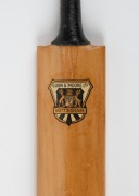 CLARRIE GRIMMETT'S William Gunn "The Autograph" souvenir miniature bat with the 18 printed signatures of "ALL INDIA 1936". Provenance: The Clarrie Grimmett Collection; his family, by descent. - 2