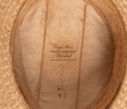 A Queensland rugby union straw boater with maroon headband embroidered with "Q" and "1903"; internal silk lining in tact with the maker's name "Voigt Bros., Tailors & Mercers. Warwick" on the label. - 5