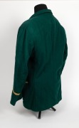 1948 LONDON OLYMPICS: Australian Team blazer. Green wool with gold trim, coat of arms and "OLYMPIC GAMES 1948"&nbsp;embroidered to pocket. Ownership label sewn behind left lapel "4416 - Armstrong". - 5