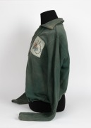 1948 LONDON OLYMPICS: Jim Armstrong's Australian Team green tracksuit top. Embroidered Australian map and coat of arms to left breast; MSD Olympic label at collar. - 3