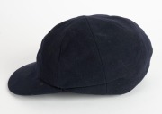 1965-66 ASHES SERIES IN AUSTRALIA: English&nbsp;Cricket Cap in deep blue with embroidered 'St George and the Dragon' on the front, worn by English fast bowler Jeff Jones during the series and exchanged with Graham McKenzie. The name "I.J.Jones" is hand-written - 4