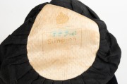 1965-66 ASHES SERIES IN AUSTRALIA: English&nbsp;Cricket Cap in deep blue with embroidered 'St George and the Dragon' on the front, worn by English fast bowler Jeff Jones during the series and exchanged with Graham McKenzie. The name "I.J.Jones" is hand-written - 5