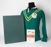 CLIVE CHURCHILL'S 1948-49 KANGAROOS NUMBER 1 AUSTRALIAN TEAM JERSEY The jumper is from the collection of Albert E. Johnson, who played left wing for Warrington (1939-51), England, and Great Britain. - 5