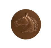 CENT / CINQUATENAIRE / DE LA SOCIÉTÉ D'ENCOURAGEMENT / POUR / L'AMÉLIORATION DES RACES / DE / CHEVAUX EN FRANCE / 1833 - 1983, Bronze medal commemorating the 150th Anniversary of the Society for the Encouragement of the Improvement of the Horse Bloodstock - 2