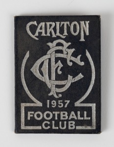 CARLTON FOOTBALL CLUB 1957 member's ticket