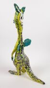 JENNY ORCHARD "Kangaroot" pottery sculpture, inscribed in numerous places, an imposing 60cm high - 4