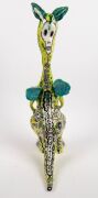 JENNY ORCHARD "Kangaroot" pottery sculpture, inscribed in numerous places, an imposing 60cm high - 5