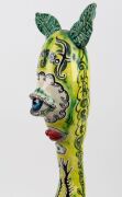 JENNY ORCHARD "Kangaroot" pottery sculpture, inscribed in numerous places, an imposing 60cm high - 9