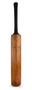 A full-size Herbert Sutcliffe Autograph bat by Stuart Surridge & Co. Limited with his impressed autograph below the words "YORKS XI ENGLAND XI"; signed verso in ink in the ownership position "Herbert Sutcliffe" 87cm long in a custom-built presentation cas - 3