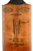 WILLIAM ALBERT (BERT) OLDFIELD (1894 - 1976) A full-size "THE AUSSIE W.A. Oldfield" triple-spring cricket bat by Gunn & Moore Makers of Nottingham, with the impressed autograph of Oldfield on the rear of the blade, together with an original 'Bert Oldfield - 2