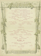 1892 VRC STEEPLECHASE: Leather-bound "Victoria Racing Club, 1892. Autumn Meeting, Official Programme, Steeplechase Day". Together with a dinner menu, "Welcome to Bundoora Park. The 'Brunswick Herd' and 'Bundoora Park Stud' Annual Sale 1878". Fair/Good con - 3