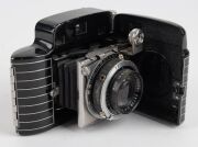 KODAK: Circa 1936 Bantam Special 828 film camera [#10294], with Ektar 45mm f2 lens and Compur-Rapid shutter. Much admired for its black and silver Art Deco&nbsp;styling. - 5
