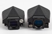NIPPON KOGAKU: Two black c. 1960s&nbsp;Nikon F type 5 Eye Level Finders, one with bottom cap. (2 items) - 3