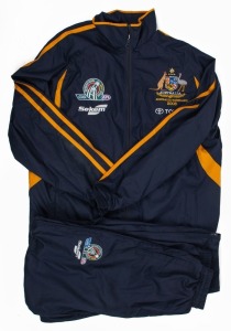 International Rules series v Ireland 2008, Buckley's Australian team full-zip track jacket with Australian logo on left breast together with the matching pants. (2 items).
