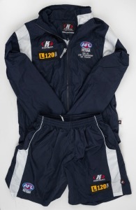 Victorian Country U16 Team: training shorts, team track jacket for the NAB AFL U16 Championships 2009. (2 items).