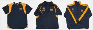 An Eastern Ranges training T-shirt, team polo shirt and track jacket. Given to Buckley when he visited Ranges’ training one night while former teammate Shane Watson was coach (2007-09)