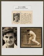 A collection of individually framed and glazed original signatures accompanied by photographs comprising of S. Ramadhin (West Indies), Nurse (West Indies), Nawab of Patudi (India), Ian McLachlan (Australia) and Englishmen Alan Ingleby-Mackenzie, K, Taylor - 3