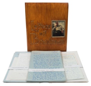 SIR DONALD & LADY JESSIE BRADMAN : A TWENTY-TWO YEAR CORRESPONDENCE: Beginning in November 1975 and continuing until just before Jessie's death in September 1997, John Cecil Cooke conducted a long and detailed correspondence, primarily with Don but on several occasions, also with Jessie. For most of this period, Cooke lived in Singapore (where he was the Honorary Secretary of the Singapore Cricket Association), later moving to Western Australia, where he passed away in May 2020. (49+ items)