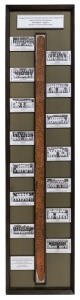The INAUGURAL INTERNATIONAL CRICKET CONFERENCE (ICC) TROPHY, Associate Members Competition, Birmingham, England, May - June 1979: A remarkable and unique memento of this competition, the prelude to the Cricket World Cup, comprising of framed postcard size photos of the teams (with all players and officials named), mounted around a leather belt which has been signed by the members of the fourteen teams. The signatures were collected by Jim White, who accompanied the Singapore Team. 160 x 37cm.