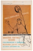 THE 1965 FINALS SERIES: First Semi-Final (Essendon defeats Geelong); Second Semi-Final (St. Kilda defeats Collingwood by 1 point); the Preliminary Final (Essendon defeats Collingwood by 55 points) and the Grand Final (Essendon defeats St. Kilda by 35 poin - 3