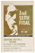 THE 1965 FINALS SERIES: First Semi-Final (Essendon defeats Geelong); Second Semi-Final (St. Kilda defeats Collingwood by 1 point); the Preliminary Final (Essendon defeats Collingwood by 55 points) and the Grand Final (Essendon defeats St. Kilda by 35 poin - 4