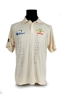 An  Australia v ICC World XI cricket polo, signed by both teams. The ICC Super Series 2005 was a cricket series held in Australia during October 2005, organised by the International Cricket Council. It was played between Australia, the world's top-ranked 