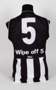 Nathan Buckley’s 2003 Grand Final guernsey. The Magpies went into the Grand Final with high hopes that they could atone for the previous year’s loss, but it was a dirty day for the black-and-white army as the team lost by 50 points. This is the jumper Buc - 4