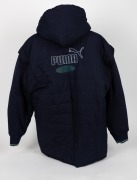 International Rules series v Ireland 1998. Puffer jacket worn by Nathan Buckley during the tour of Ireland. With modified Australian crest on right breast, and wording &lsquo;AFL 1998 Tour of Ireland&rsquo;. - 4