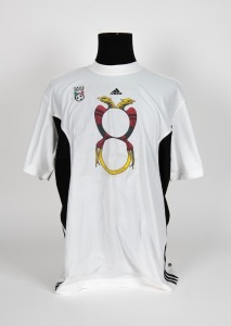 Knox United indoor soccer shirt, with ‘Bucks 5’ on the back. An attempt by a group of friends to try to get Buckley to play on their indoor soccer team.