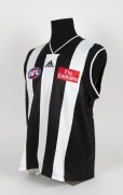 Collingwood 2001 guernsey. A general issue with no number on the back but otherwise identical to match-issue examples. Used during training sessions. - 2