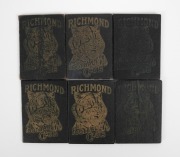 RICHMOND FOOTBALL CLUB: A collection of official membership cards for 1946, 1948, 1950, 1952, 1953 and 1954, (6). - 3