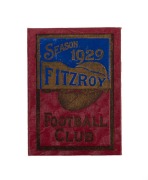 &nbsp;FITZROY FOOTBALL CLUB: 1929 Member's Season Ticket, with fixture list & hole punched for each game attended; together with later membership tickets for 1959, 1963 and 1965. (4 items).
