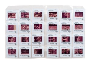 "VFL GRAND FINAL '77 COLOUR SOUND SOUVENIR KIT: A VFL approved product containing a numbered series of 24 colour slides depicting scenes during and after the 1977 Grand Final which North Melbourne won over Collingwood. Not previously seen by us.