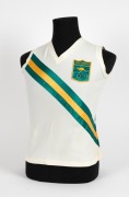 MAUREEN CAIRD'S 1968 OLYMPIC GAMES 1968 MEXICO CITY Australian Team blazer, Australian Athletics Team singlet and Australian Team carry bag with her initials "M.C." stencilled on the side. (3 items). The blazer, made for the team by "Tee Dee" bears an ad - 4