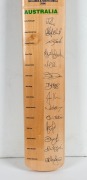 Full-size Kookaburra bat produced for the 2006 VB series Australia v Sri Lanka, signed in full by the Australian squad of 14, including Captain Ricky Ponting, Vice Captain Adam Gilchrist - 3