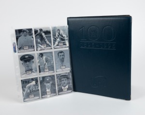 1996 Futera "VCA Cricket Card set" of 100 of Victoria's greatest cricketers, 1895 - 1995; set "582 from a limited edition of 1000 sets, in special album with Certificate of Limitation. [100 cards].