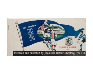 GEELONG: "Geelong Football Club, Players Album 1963. Prepared and published by Coca-Cola Bottlers (Geelong) Pty Ltd".