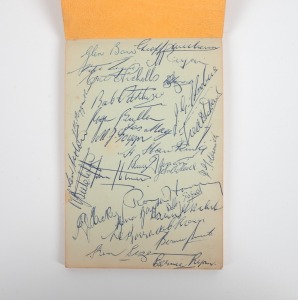 GEELONG FOOTBALL CLUB: Autograph book containing pen signatures of players, circa 1955 - 1980. (50+).