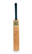 A full size cricket bat with Australia v England Test Series 1990/91 decal; signed to front of blade by both teams (some faded) and verso Test greats including Bill Lawry, Richie Benaud, Ian Chappell, Geoff Boykott, Mike Gatting, etc.&nbsp;
