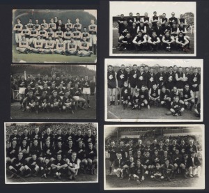 CARLTON TEAM POSTCARDS & ORIGINAL PHOTOGRAPHS comprising 1906, 1937, 1943, 1946, 1953 and 1963; some with annotations verso. Mixed condition. (6).