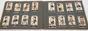 1933 W.D. & H.O. WILLS "FOOTBALLERS" complete set [200] together with the CARRERAS TOBACCO "BOB MIRAMS CARICATURES" complete set [72] in two old-time albums with other non-football subjects. - 7