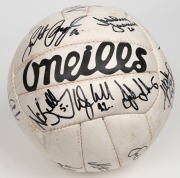 International Rules series v Ireland 1998. Gaelic football used on the tour of Ireland in 1998. Signed by team members. - 5