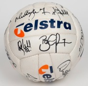International Rules series v Ireland 1999. Gaelic football from the series against Ireland in 1999. Signed by the Australian team members. Plus an invitation to Nathan Buckley to attend Government House for a reception with the Governor on 6.10.99 for the - 3