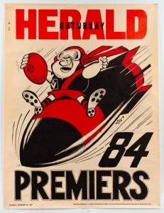 ESSENDON: 1984 original WEG Premiership poster; very fine condition.