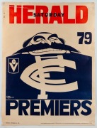 CARLTON: 1979, 1981 and 1982 original WEG Premiership posters; mixed condition. (3). - 4