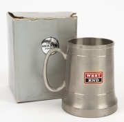 Pewter tankard presented to Nathan Buckley for being part of Port Adelaide Premiership side. Engraved ‘SANFL Premiers 1992’. West End logo on reverse. - 2